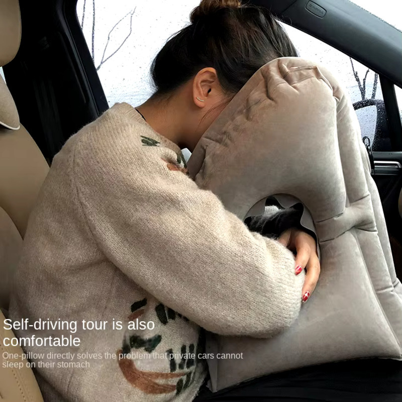 Travel Accessories For Long Haul Flights - Aksesoris perjalanan bantal tiup aksesoris perjalanan