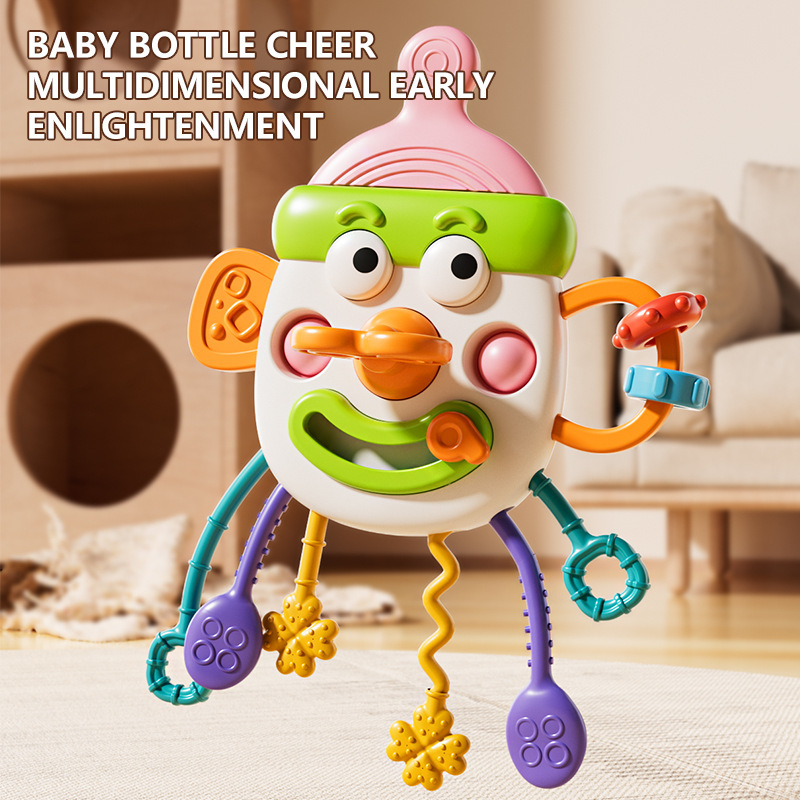 Travel Accessories For Baby - Mainan Bayi Baru 6in1 Montessori Silikon,