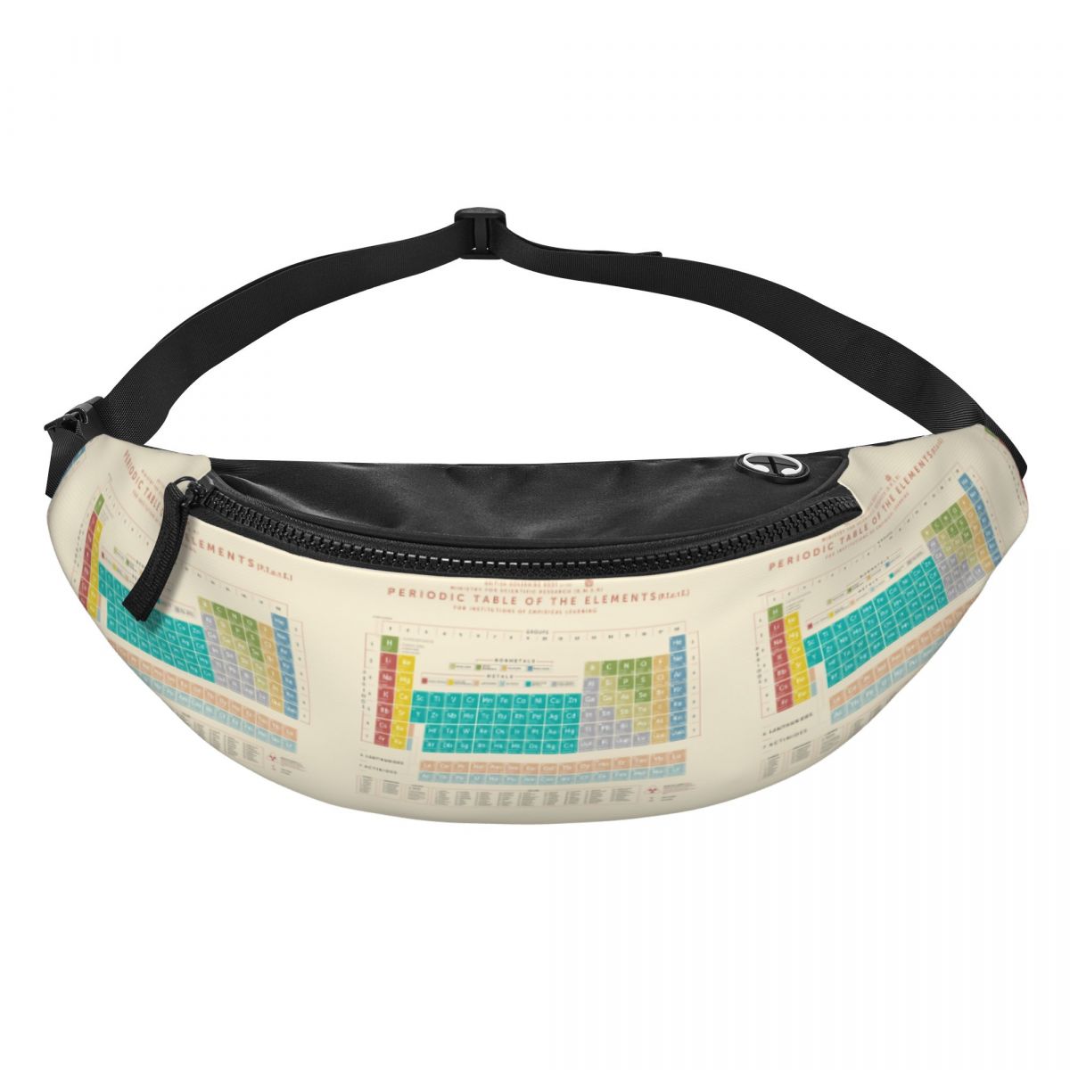 Travel Accessories Pouch For Men - Tas Pinggang Tabel Periodik Elemen Keren
