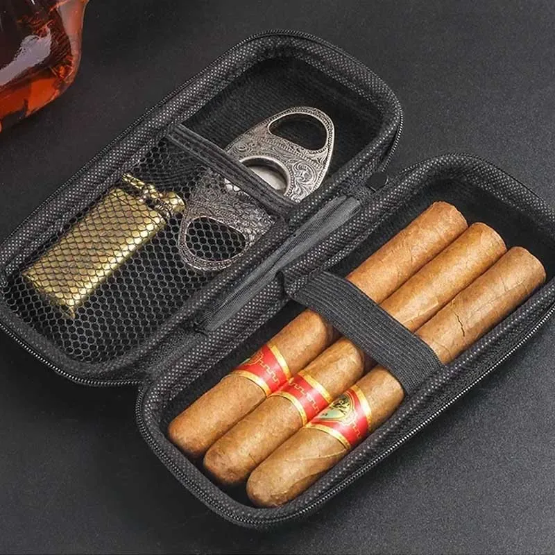 Travel Accessories - Kotak Cerutu Portabel EVA Ringan Tas