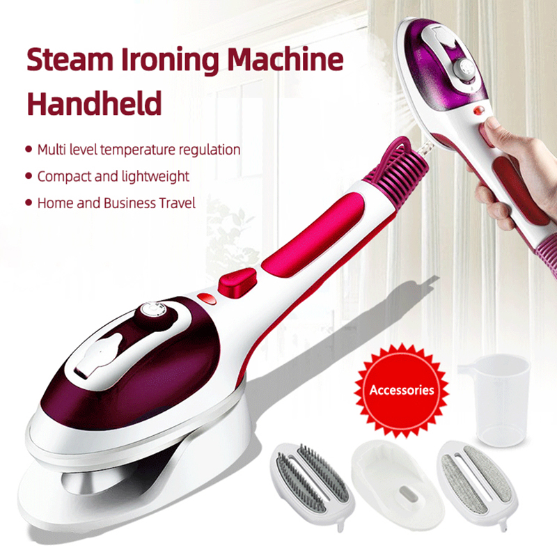 Mini Iron Travel - Setrika Uap Genggam 110V/220V, Steamer Pakaian