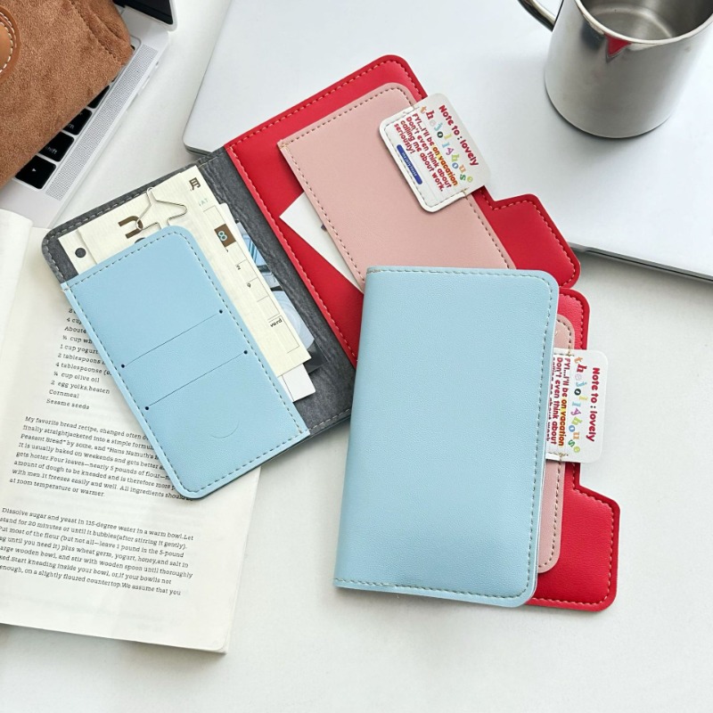 Travel Accessories Pouch For Men - Ins Blok Warna Tempat Paspor Dompet
