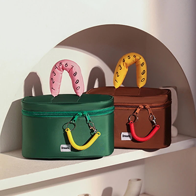 Travel Accessories Electronics - Tas Kosmetik Genggam Digital Bermotif Dopamin,