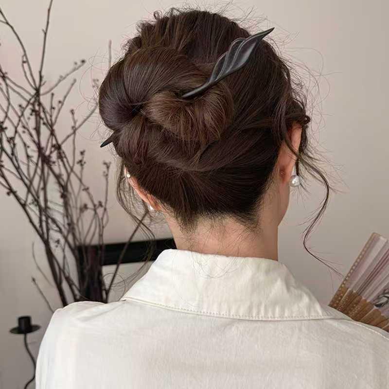 Travel Accessories High End - Jepit Rambut Kayu Ukiran Indah Aksesoris