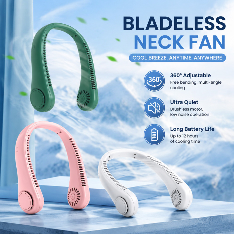 Travel Accessories Electronics - Kipas Leher Tanpa Baling-Baling 2026 USB