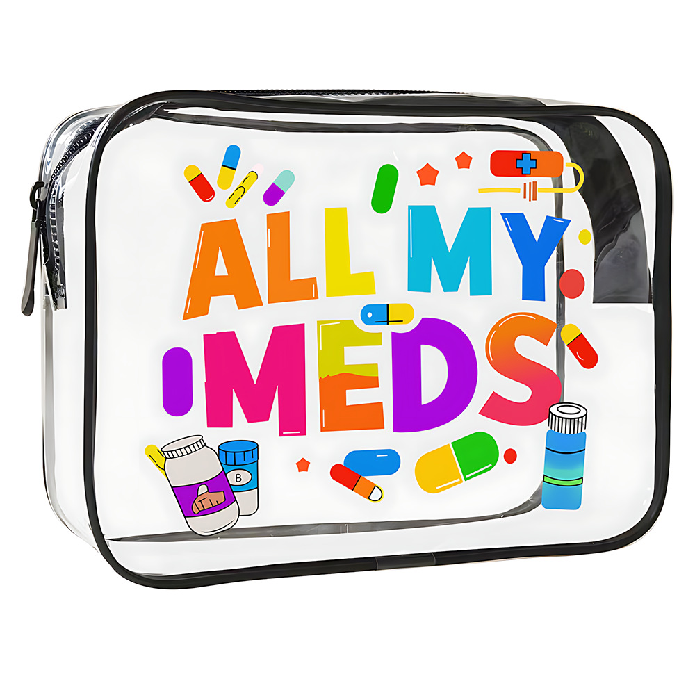 Toiletry Bag Tsa - 1 Buah Tas Rias Bening Tas