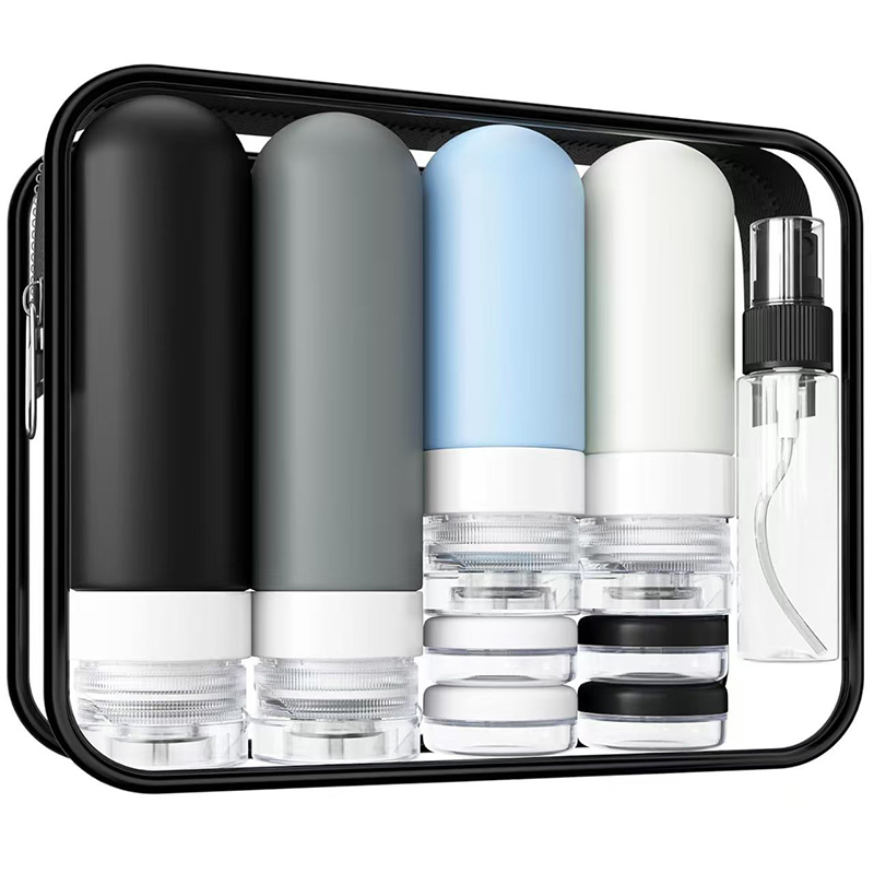 Toiletry Bag Tsa - Set Botol Perjalanan Anti Bocor Silikon