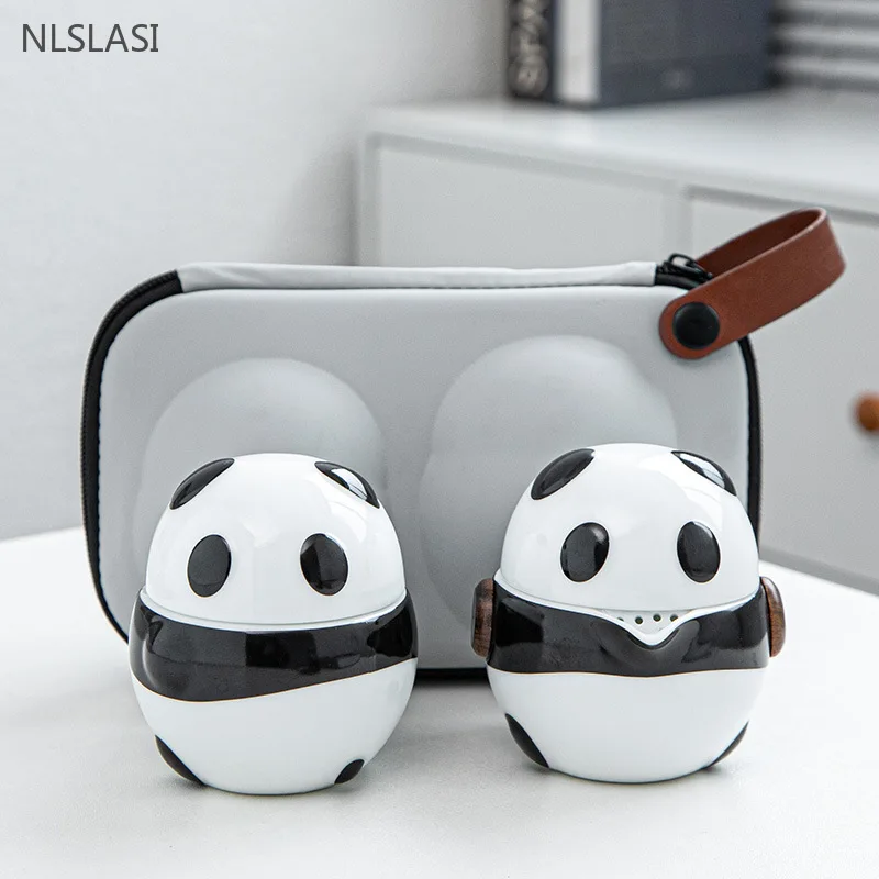Travel Accessories High End - High-end Set teh dan cangkir Panda