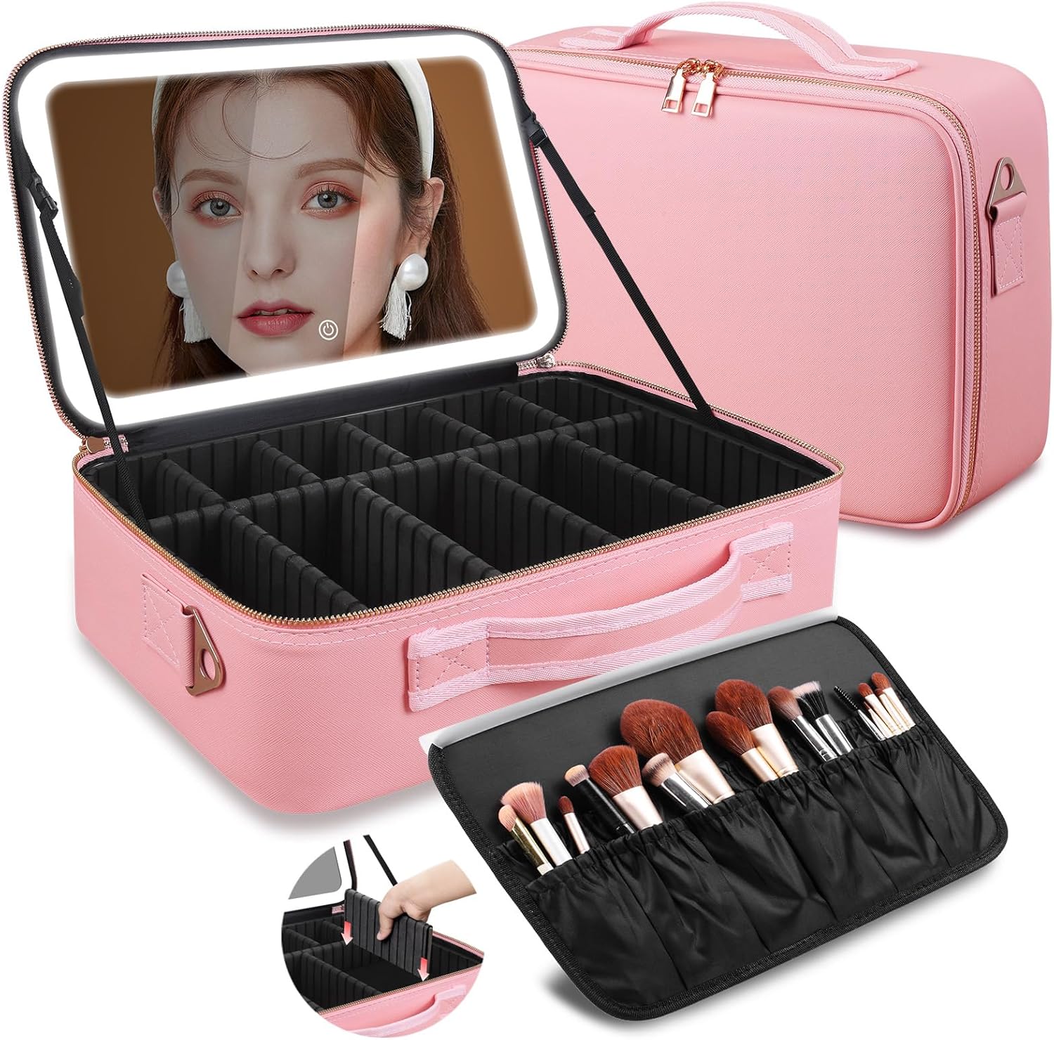 Travel Z - Tas Makeup Kapasitas Besar 15''X11'' dengan