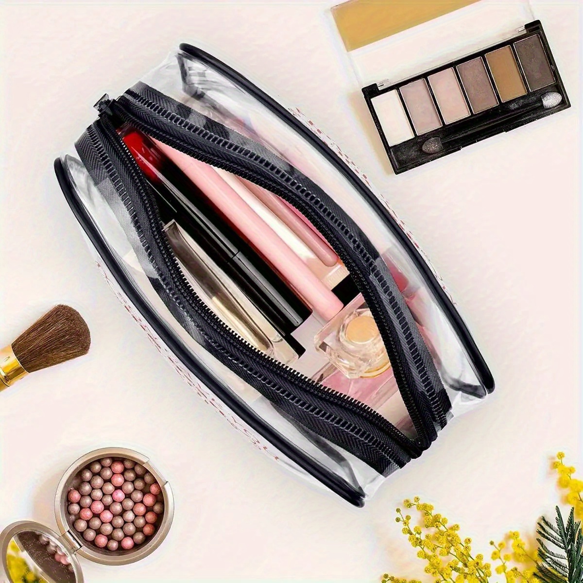 1 Buah Tas Rias Bening Tas Per - Toiletry Bag Tsa ulasan dan harga