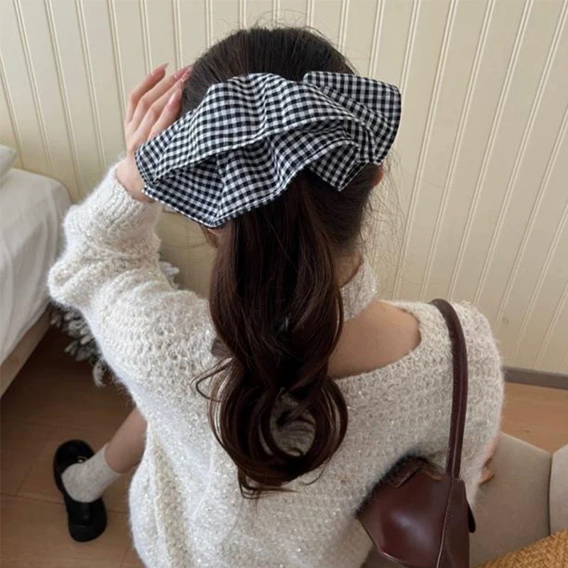 Ikat Rambut Kotak-kotak Ekstra - Travel Accessories High End ulasan dan harga