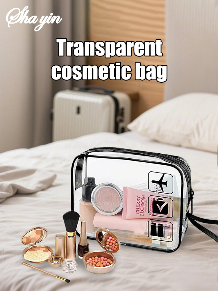Tas rias transparan, tas peraw - Toiletry Bag Tsa ulasan dan harga