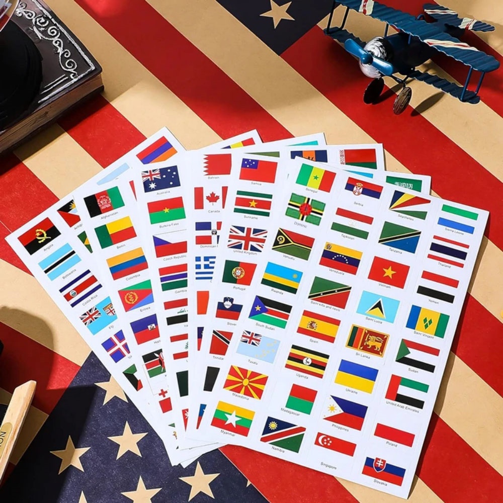 192 Negara Stiker Bendera Duni - Travel Z ulasan dan harga