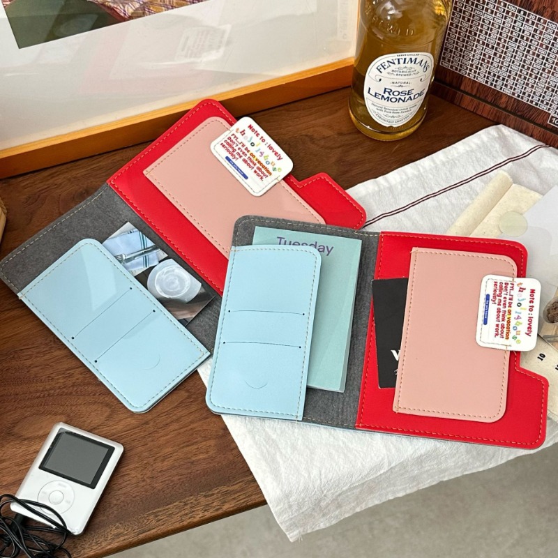 Ins Blok Warna Tempat Paspor D - Travel Accessories Pouch For Men ulasan dan harga