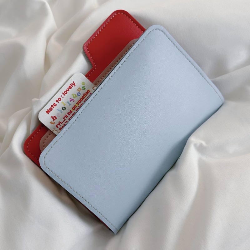 Ins Blok Warna Tempat Paspor D - Travel Accessories Pouch For Men ulasan dan harga