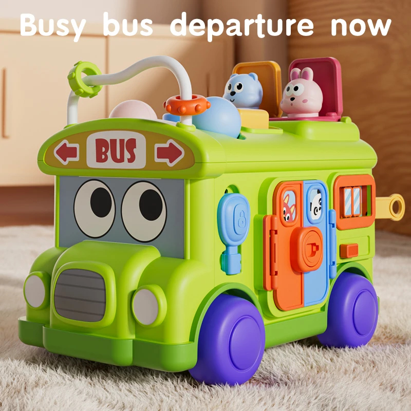 Mainan Bus Sibuk Edukasi Monte - Travel Accessories For Baby ulasan dan harga