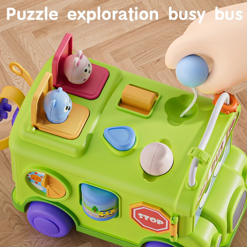 Mainan Bus Sibuk Edukasi Monte - Travel Accessories For Baby ulasan dan harga