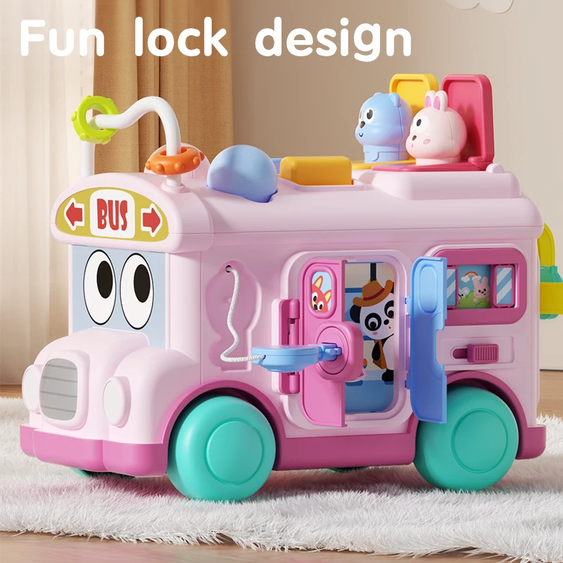 Mainan Bus Sibuk Edukasi Monte - Travel Accessories For Baby ulasan dan harga