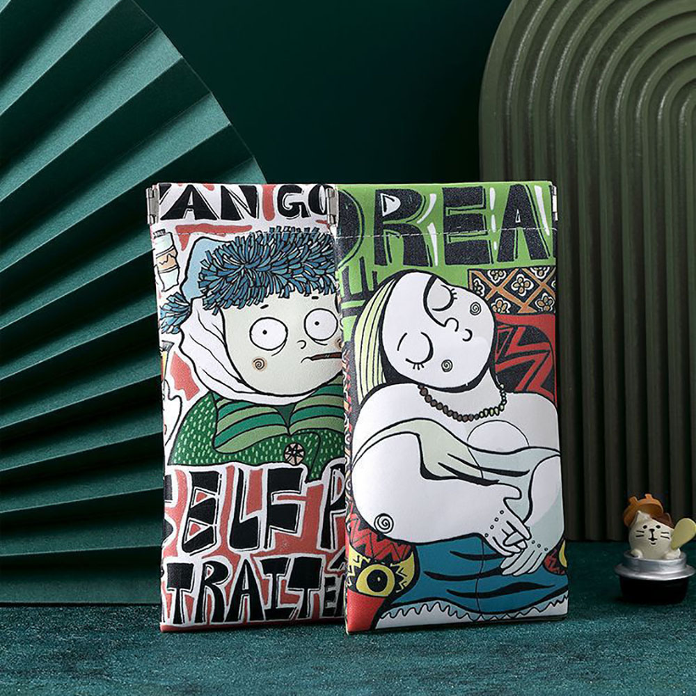 Kotak Kacamata Kartun Kulit PU - Travel Accessories Pouch For Men ulasan dan harga