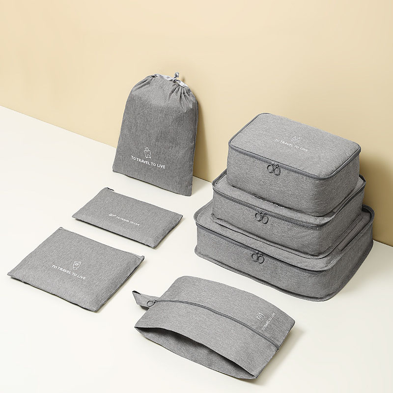Set 7 Buah Packing Cube Perjal - Travel Accessories Pouch For Men ulasan dan harga