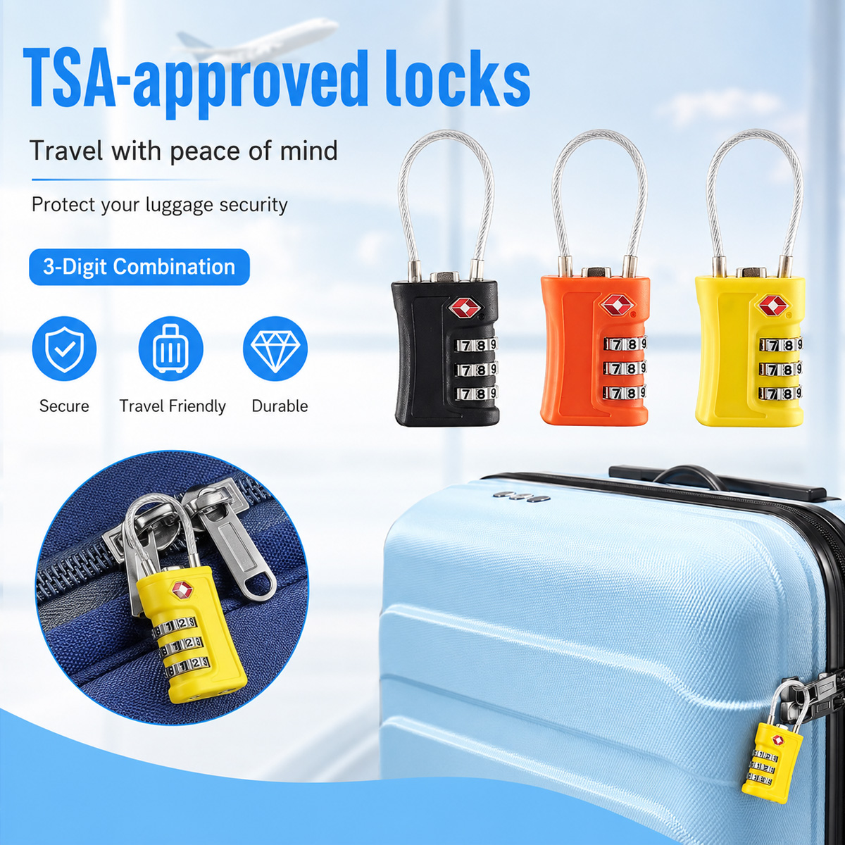 Kunci Bagasi yang Disetujui TS - Travel Accessories Electronics ulasan dan harga