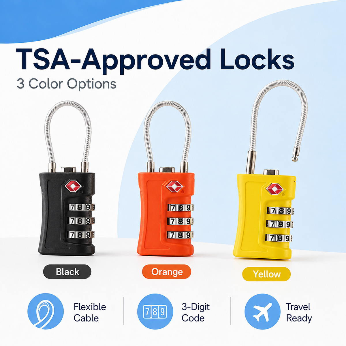 Kunci Bagasi yang Disetujui TS - Travel Accessories Electronics ulasan dan harga