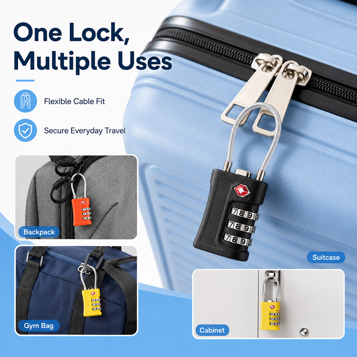Kunci Bagasi yang Disetujui TS - Travel Accessories Electronics ulasan dan harga