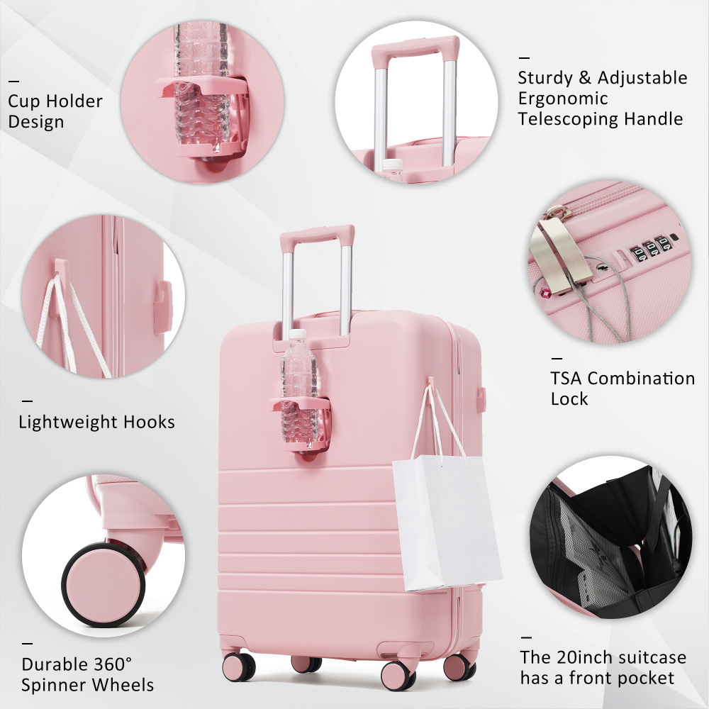 Set Koper 4-Potong dengan Port - Toiletry Bag Tsa ulasan dan harga