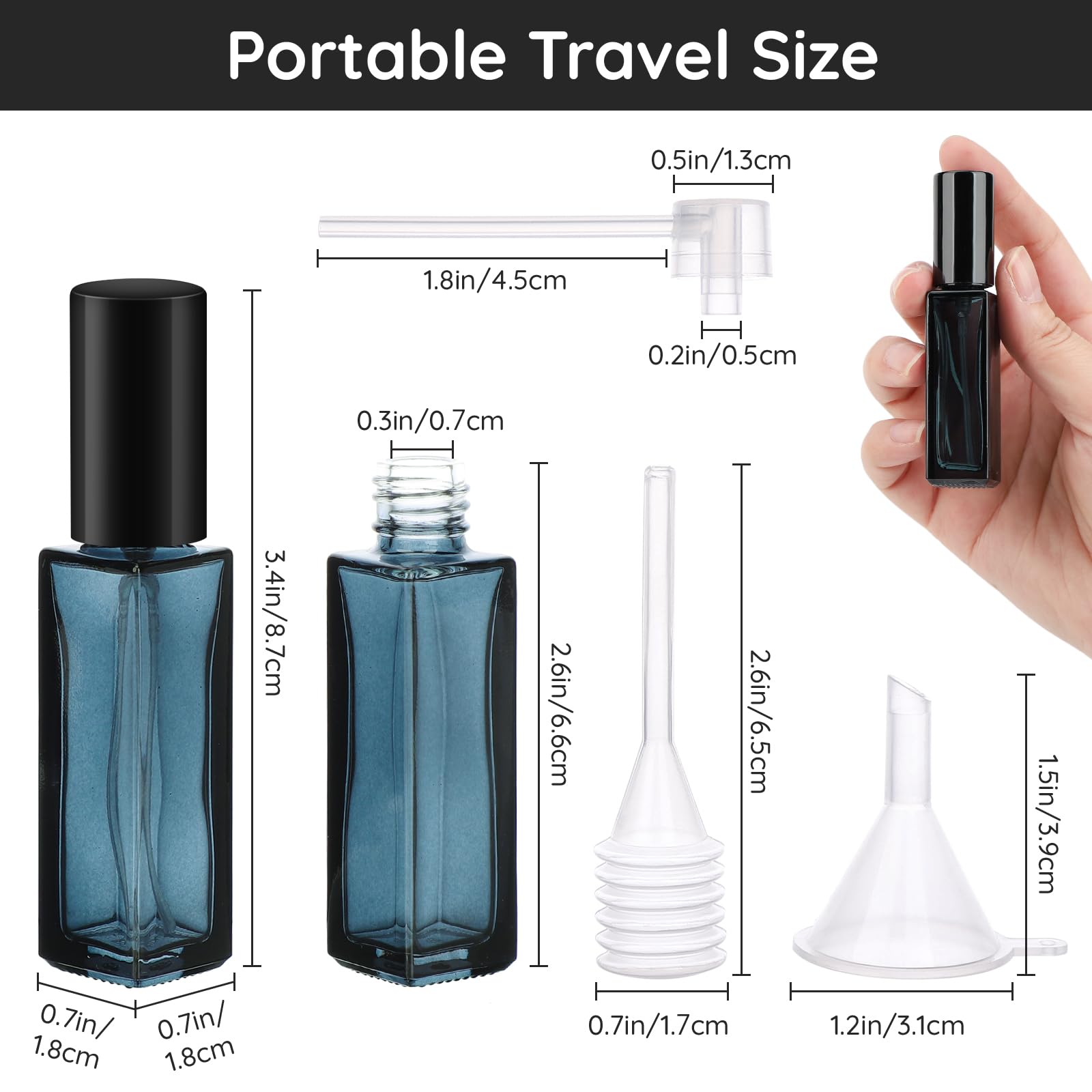 10 Buah Botol Parfum Semprot B - Travel Accessories High End ulasan dan harga