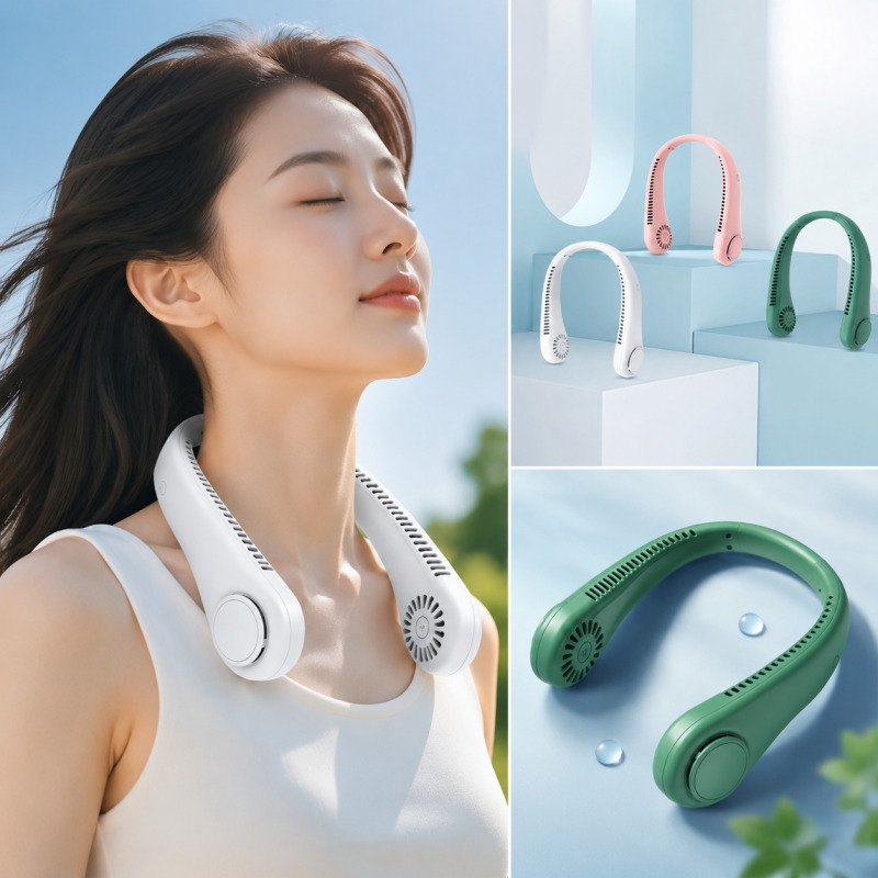 Kipas Leher Tanpa Baling-Balin - Travel Accessories Electronics ulasan dan harga