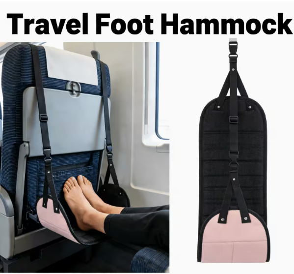 Sandaran kaki yang dapat dises - Travel Accessories For Long Haul Flights ulasan dan harga