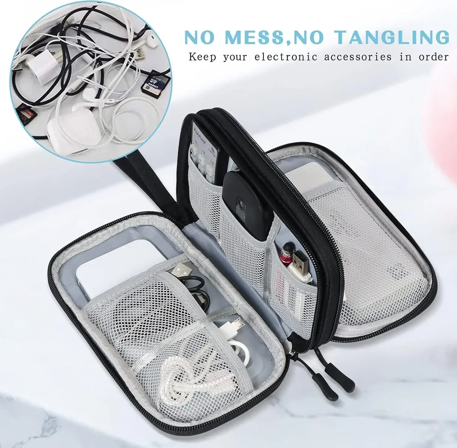 Tas Kabel Perjalanan Portabel, - Travel Accessories Electronics ulasan dan harga