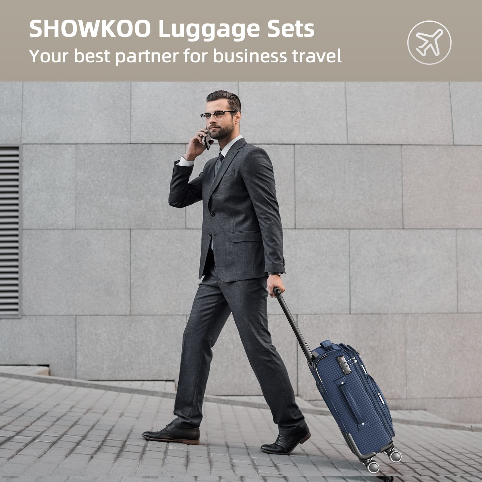 Set Koper SHOWKOO 3 Buah, Baha - Luggage Wheel Replacement ulasan dan harga