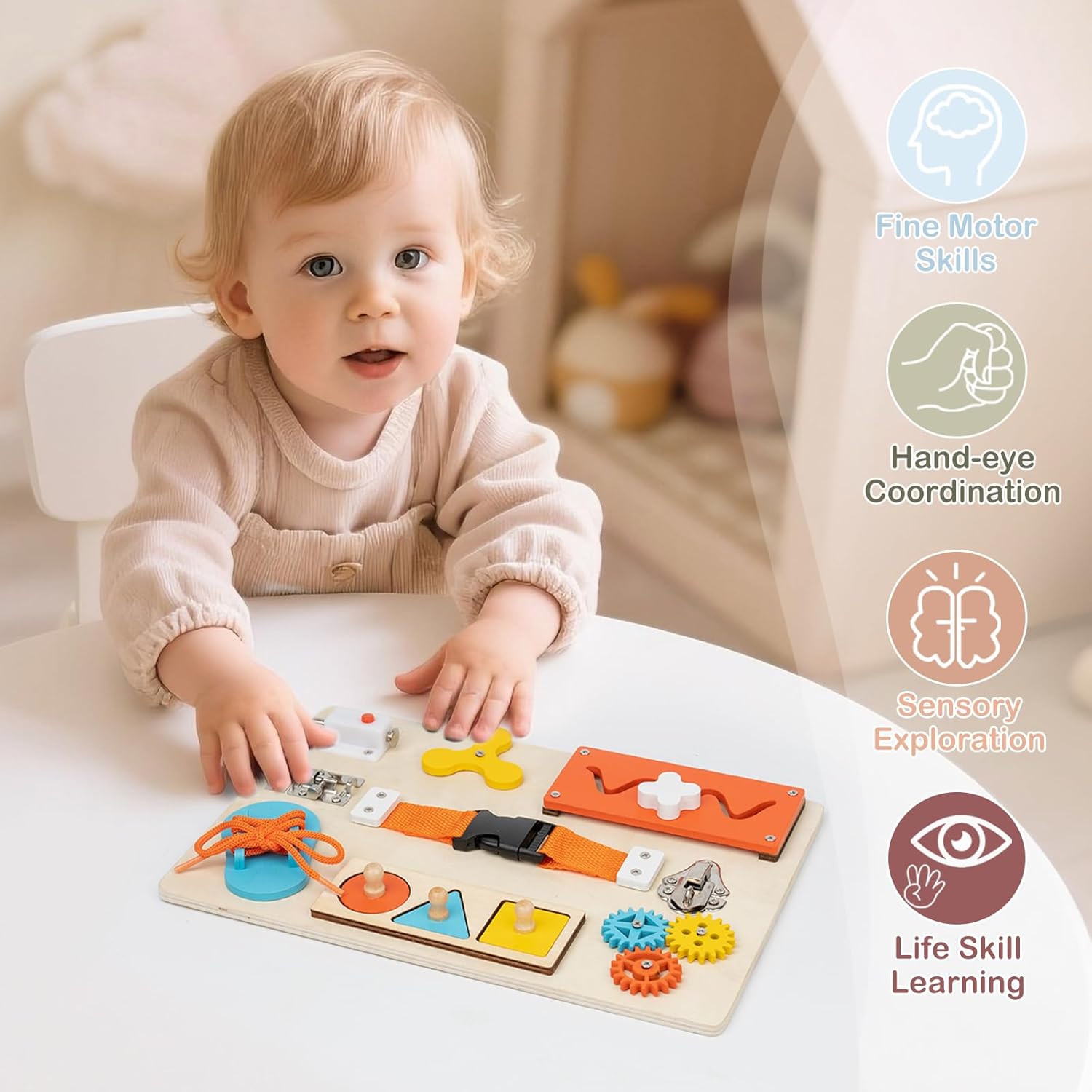 Papan Aktivitas Montessori unt - Travel Accessories Toddler ulasan dan harga