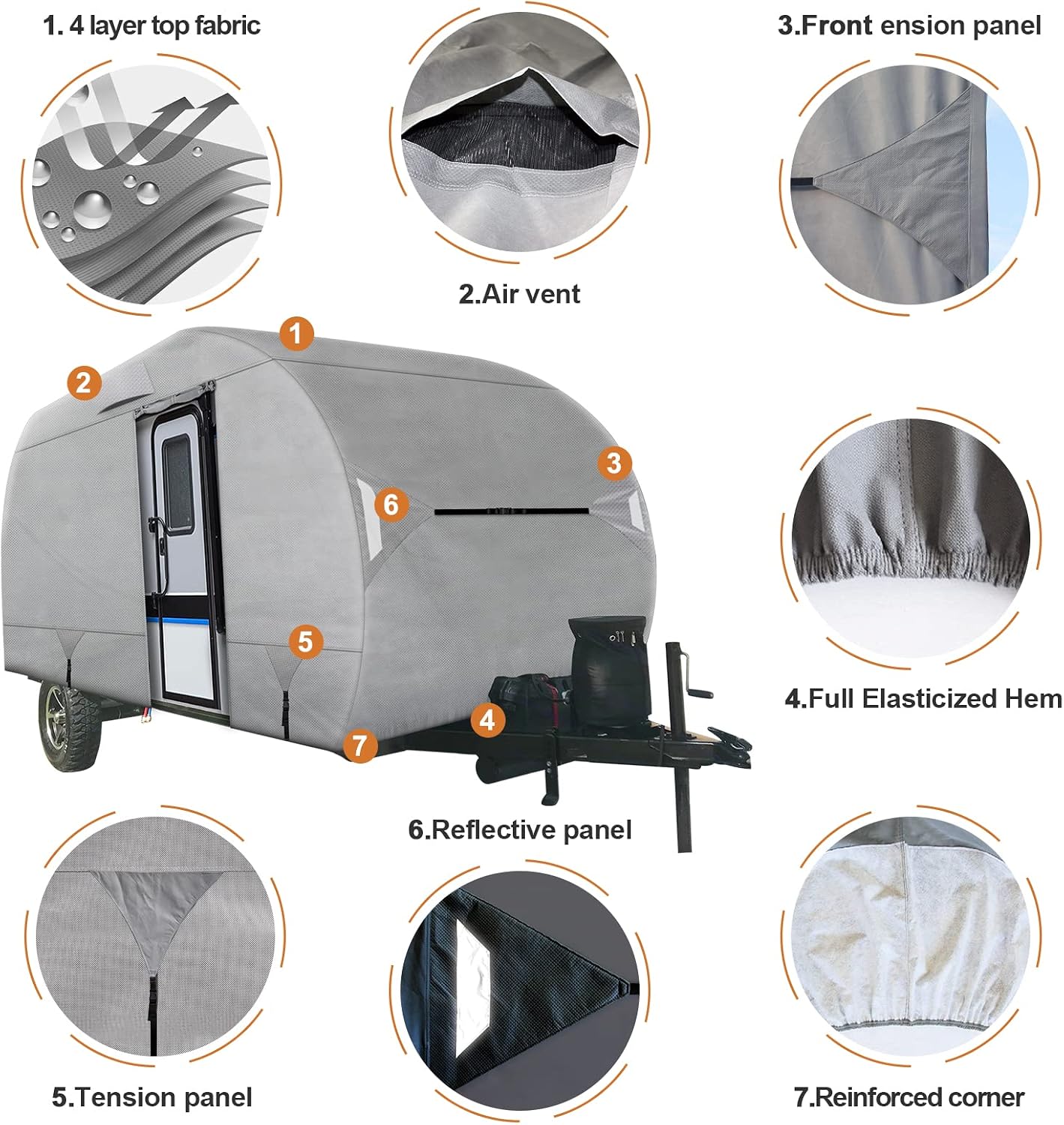 Penutup RV Travel Trailer R-PO - Travel Accessories ulasan dan harga