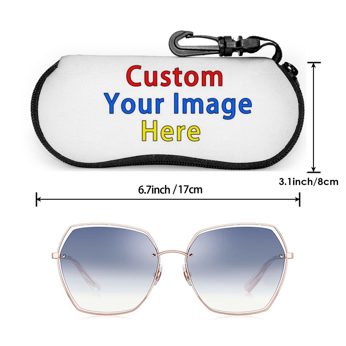 3D Kustom Gambar Anda Kacamata - Travel Accessories Pouch For Men ulasan dan harga