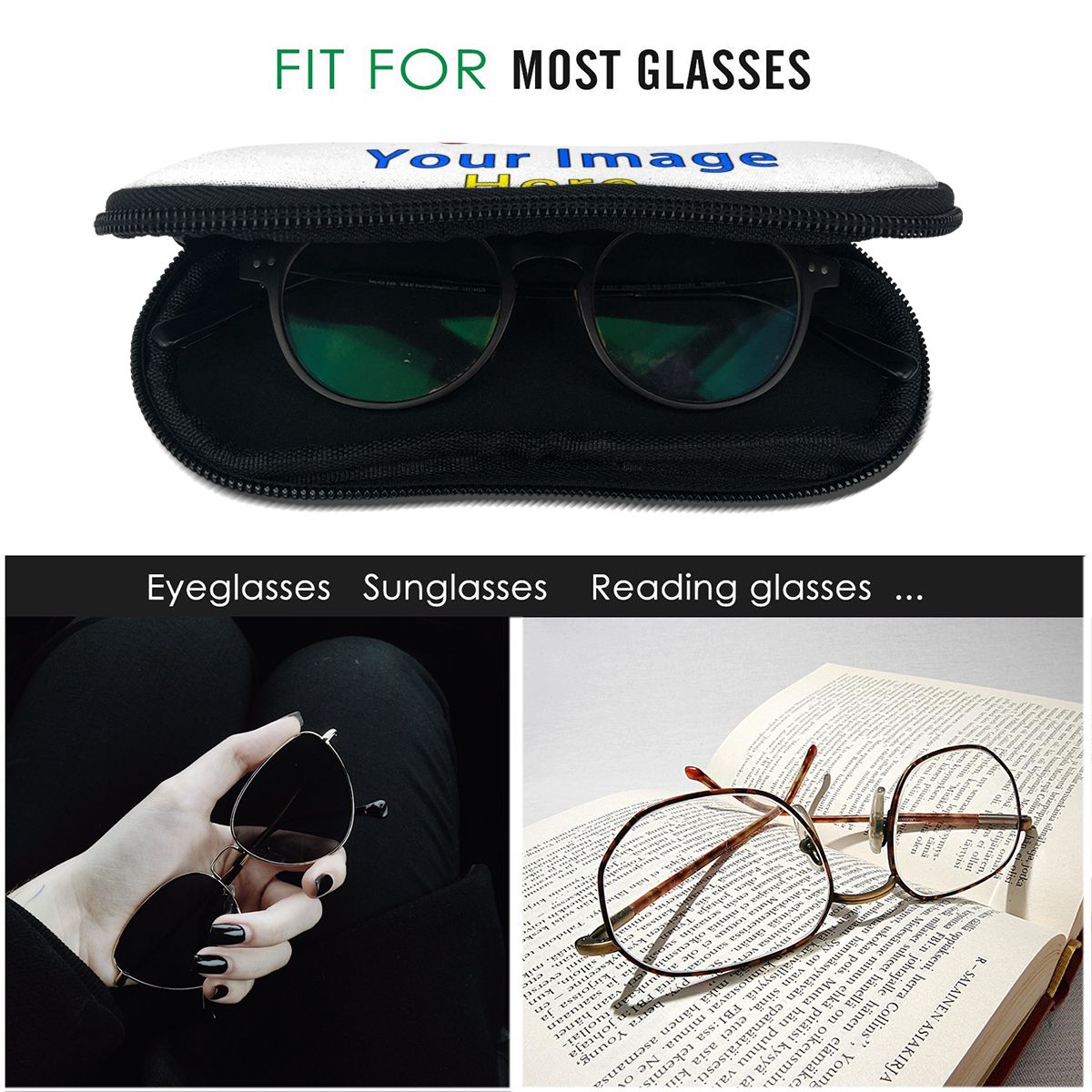 3D Kustom Gambar Anda Kacamata - Travel Accessories Pouch For Men ulasan dan harga