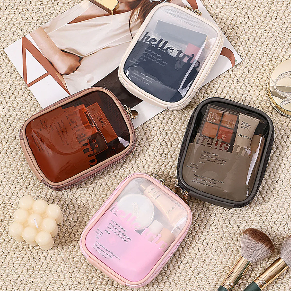 Kantong Kosmetik Transparan Po - Travel Z ulasan dan harga