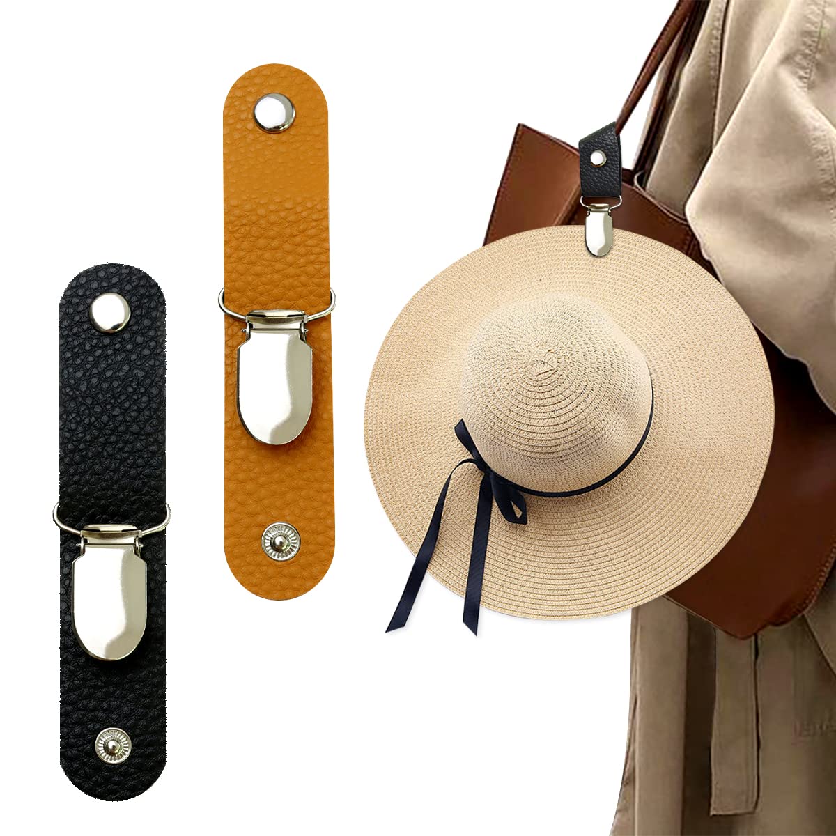 Penjepit Topi Kulit PU untuk P - Travel Accessories Holder ulasan dan harga