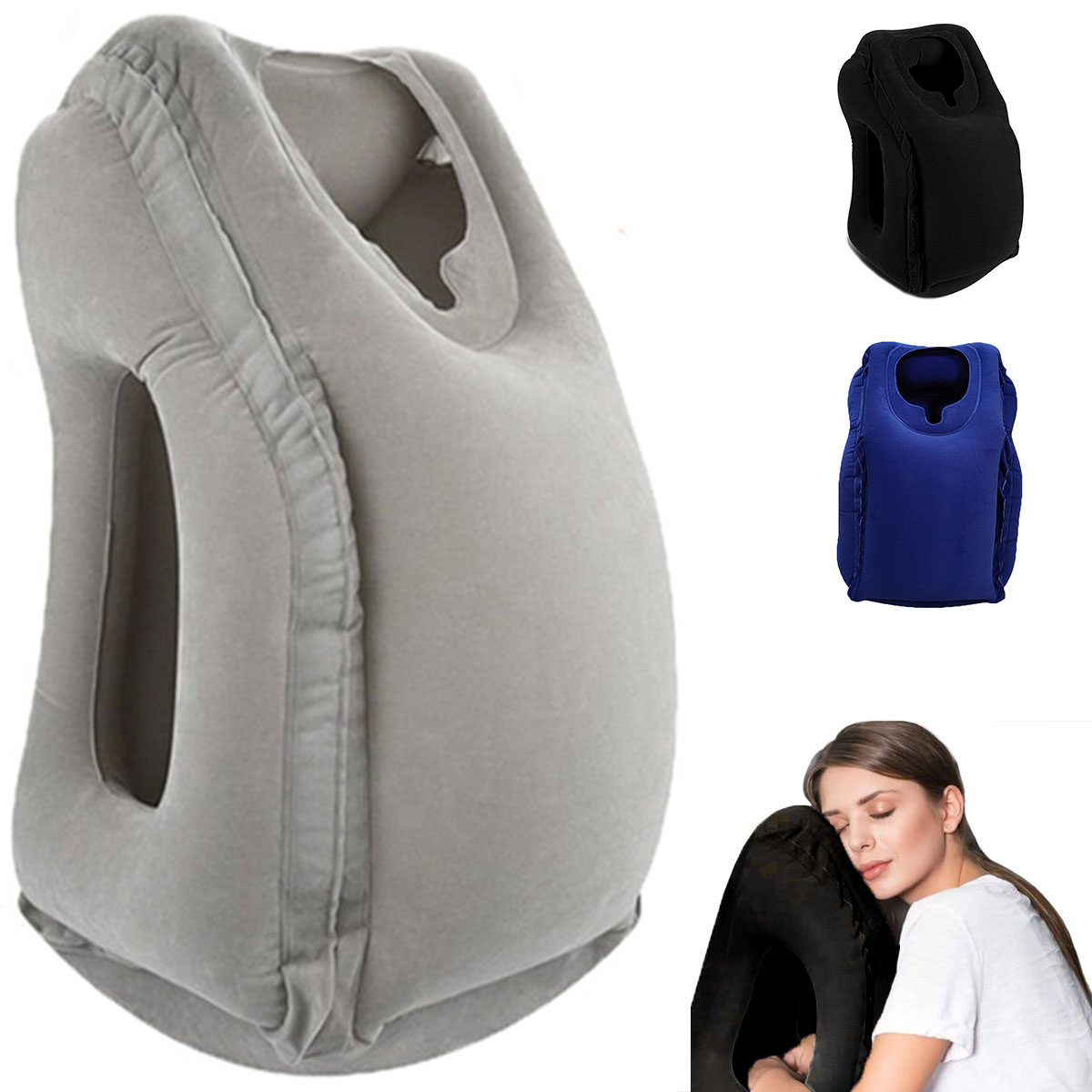 Bantal Perjalanan Tiup, Akseso - Travel Accessories For Long Haul Flights ulasan dan harga
