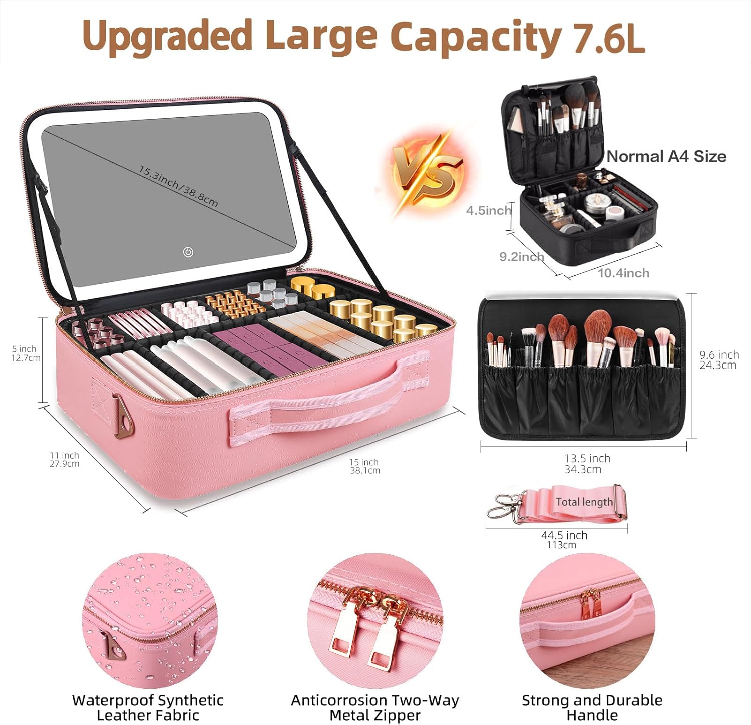 Tas Makeup Kapasitas Besar 15' - Travel Z ulasan dan harga
